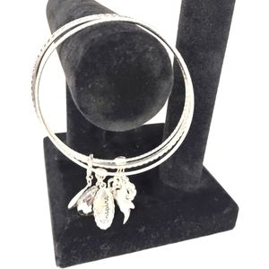 Silver charm bracelet